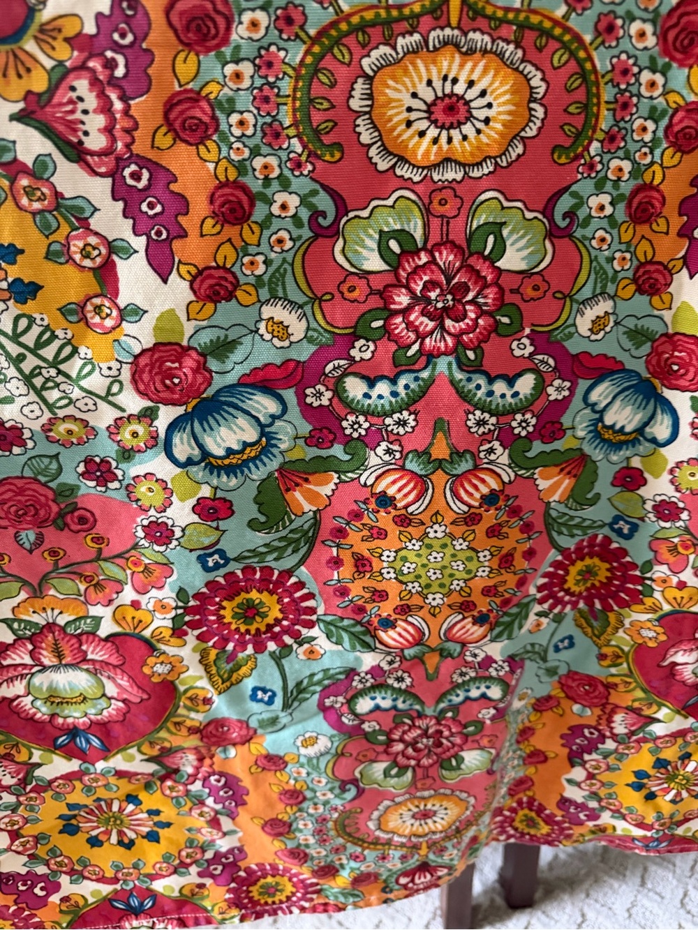Vintage Bohemian Cotton Shower Curtain